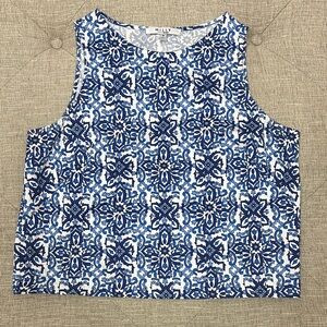 Milly Intricate Blue and White Blouse